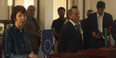 Ashton EU Libyen Rebellen Bengasi