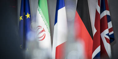 Atom-Deal Iran Flaggen