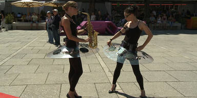 Audioballerinas tanzten durchs Wiener MQ