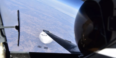 US-Pilot machte Selfie mit China-Ballon