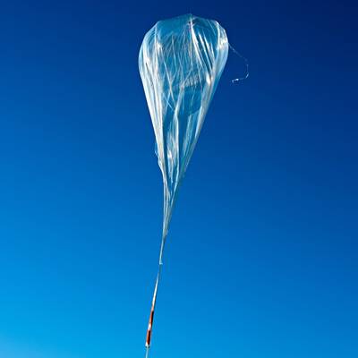 Das ist der Ballon von Felix Baumgartner