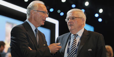 Ehemalige DFB-Funktionäre Franz Beckenbauer und Theo Zwanziger