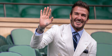 David Beckham beim Wimbledon Turnier