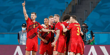 EM 2020: Belgien bejubelt die 1:0-ührung gegen Portugal