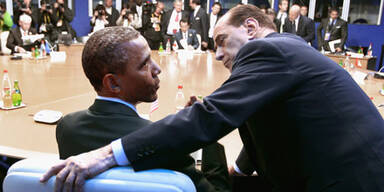 Berlusconi Obama Sarkozy Bruni G8 Deauville