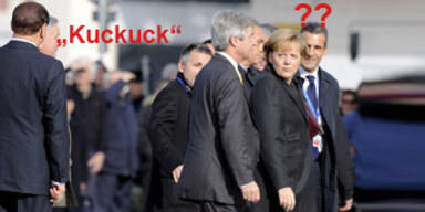 Berlusconi spielt Verstecken mit Merkel