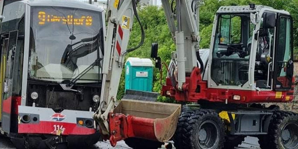 Bim Crash in Wien