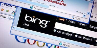 Bing liegt deutlich hinter Marktführer Google