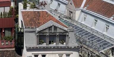 Blick auf das Elsner-Penthouse in der Innenstadt