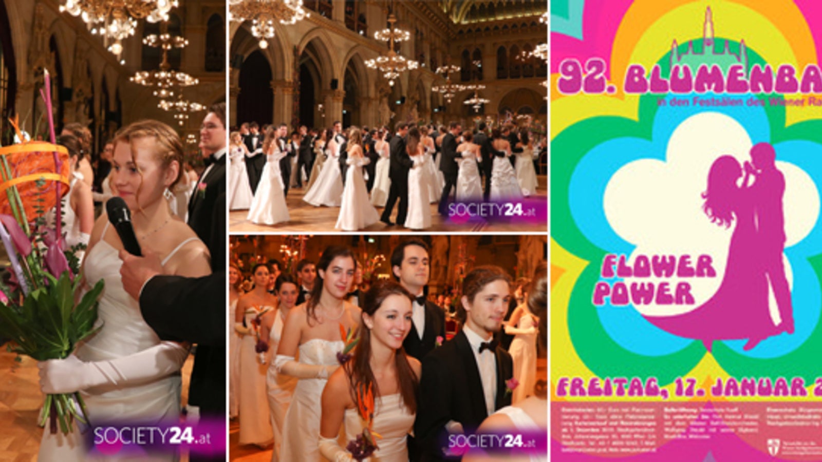 "Flower Power" beim 92. Wiener Blumenball stars24