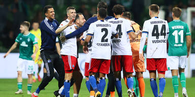 HSV gewinnt irres Nordderby in Bremen