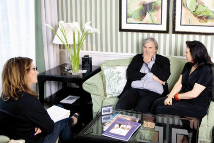 Brigitte Karner und Peter Simonischek im Talk mit Alexandra Stroh.