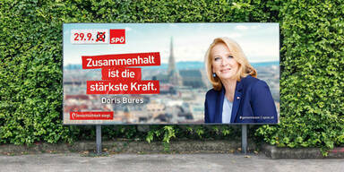 Bures Plakat Wahl SPÖ