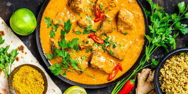 Chicken Curry Indisches Essen