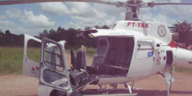Helikopter bricht bei Landung auseinander