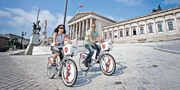 350.000 Citybike-Fahrer in Wien unterwegs