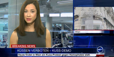 NEWS TV: Küssen verboten – Kuss-Demo & Kampusch ist Großverdienerin