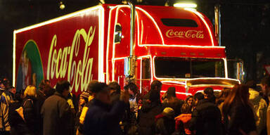 Der Coca-Cola Weihnachtstruck kommt