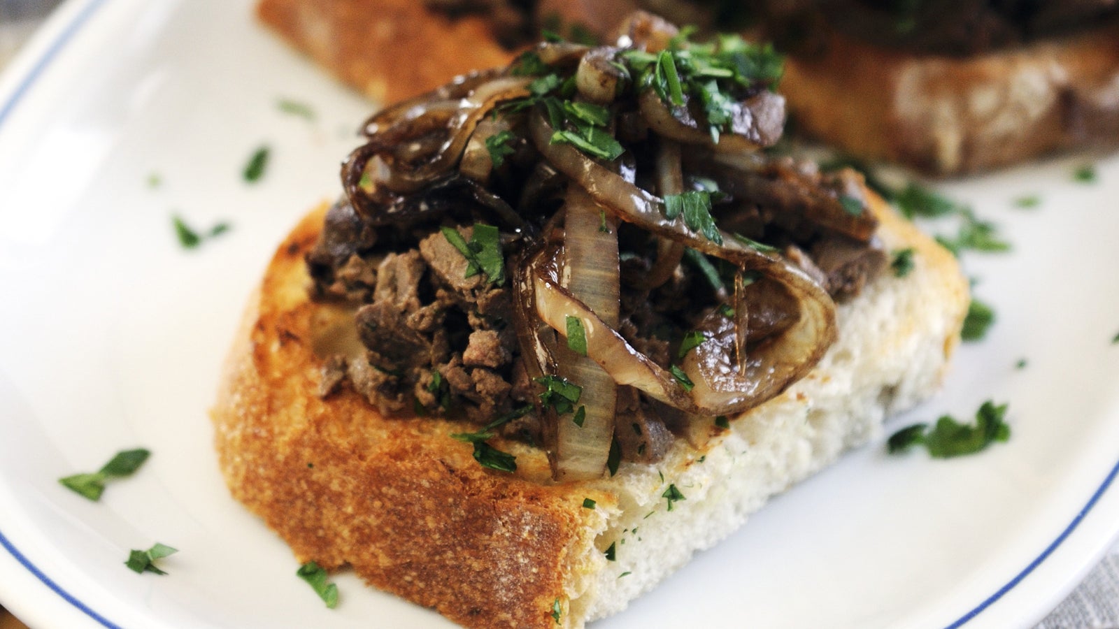 Crostini mit Hühnerleber - Cooking