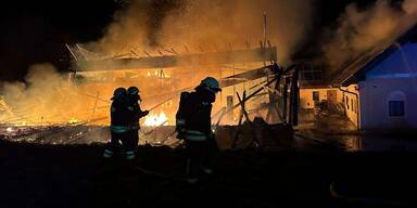 Großbrand in Michelbach hält mehrere Feuerwehren in Atem