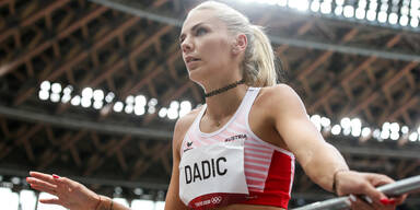 Österreichs Leichtathletin Ivona Dadic bei den Olympischen Spielen 2020