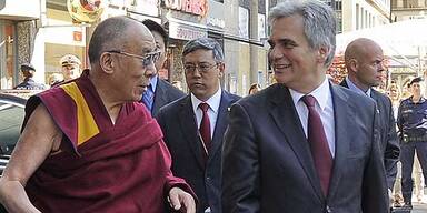 Jubel um Dalai Lama in Wien