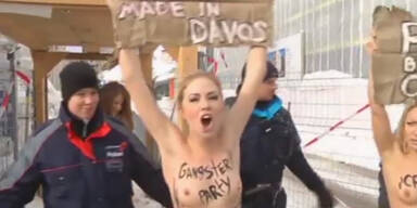 Weltwirtschaftsforum: Nackter Frauenprotest