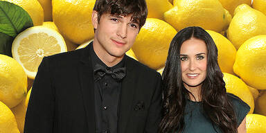 Demi Moore und Ashton Kutcher auf Zitronen-Kur