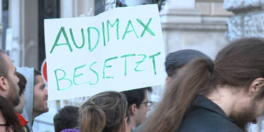Uni Wien: Besetzer weiterhin im Audimax