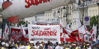 Demonstration Protest Warschau Solidarnosc