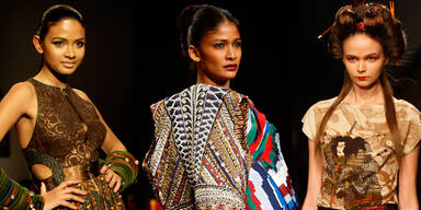 Der Orient blickt nach Westen - Indien Fashion Week