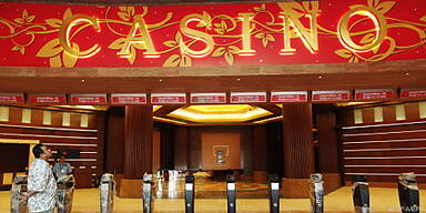 Der prunkvolle Eingang des Casinos