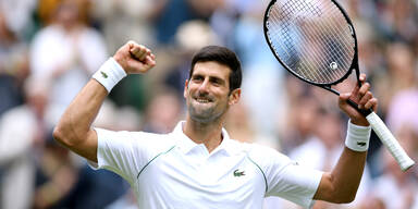 Tennis-Ass Novak Djokovic jubelt in Wimbledon