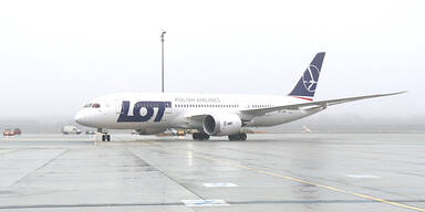 Boeing Dreamliner in Wien gelandet