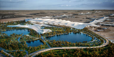 Mega Projekt: Scheichs bauen futuristischen Flughafen