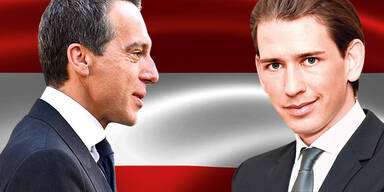 Kern gegen Kurz: Duell um Österreich