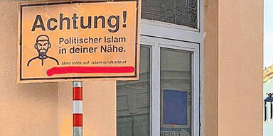 Wirbel um Warnschilder vor Wiener Moscheen