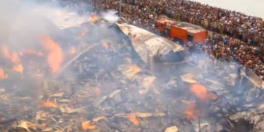 Großbrand in Dhaka: 100 Tote