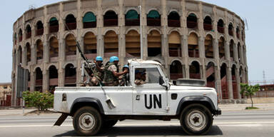 UN-Soldaten in Abidjan