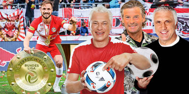 Hans Krankl, Toni Polster, Frenkie Schinkels und Andreas Ulmer