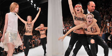 Femen stürmen Catwalk