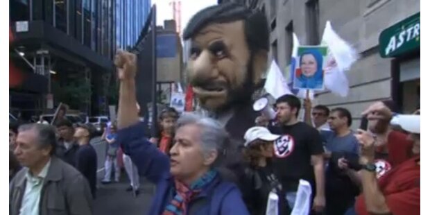 New Yorker protestieren gegen Ahmadinedschad