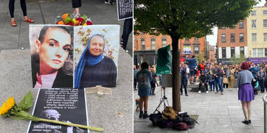 Gedenkveranstaltung für Sinéad O'Connor in Dublin