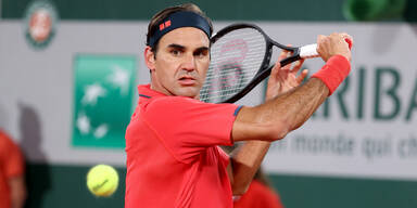 Tennis-Star Roger Federer bei den French Open