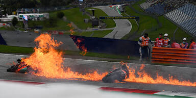 Feuer-Crash in Spielberg