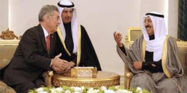 Bundespräsident Fischer in Kuwait eingetroffen
