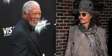 Morgan Freeman und Johnny Depp
