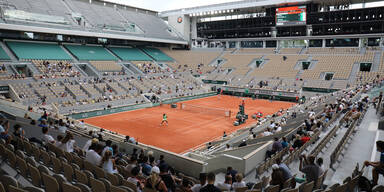 Roland Garros (French Open) Überblick des Center-Courts von oben