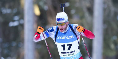 Simon Eder Biathlon-Weltcup in Antholz