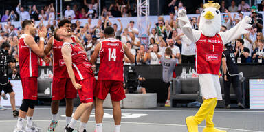 3x3 Basketball Heim-WM Österreich gegen Lettland Play In